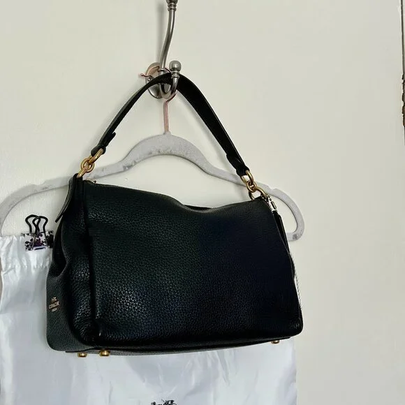 Coach Outlet Shay Crossbody in Black Pebbled Leather - Picture 5 of 14